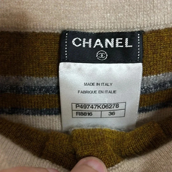 EUC CHANEL PARIS- DALLAS prefall 2013/14 SWEATER & MATCHING SKIRT SIZE 36/US 4 - Picture 10 of 13